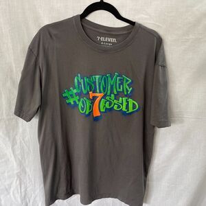 7-11 Employee Uniform T Shirt #ob7essed Gray Size XL